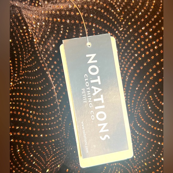 NWT Vintage Two Piece Brown Long Sleeve Top and Pants with Elastic Waist - Picture 9 of 11